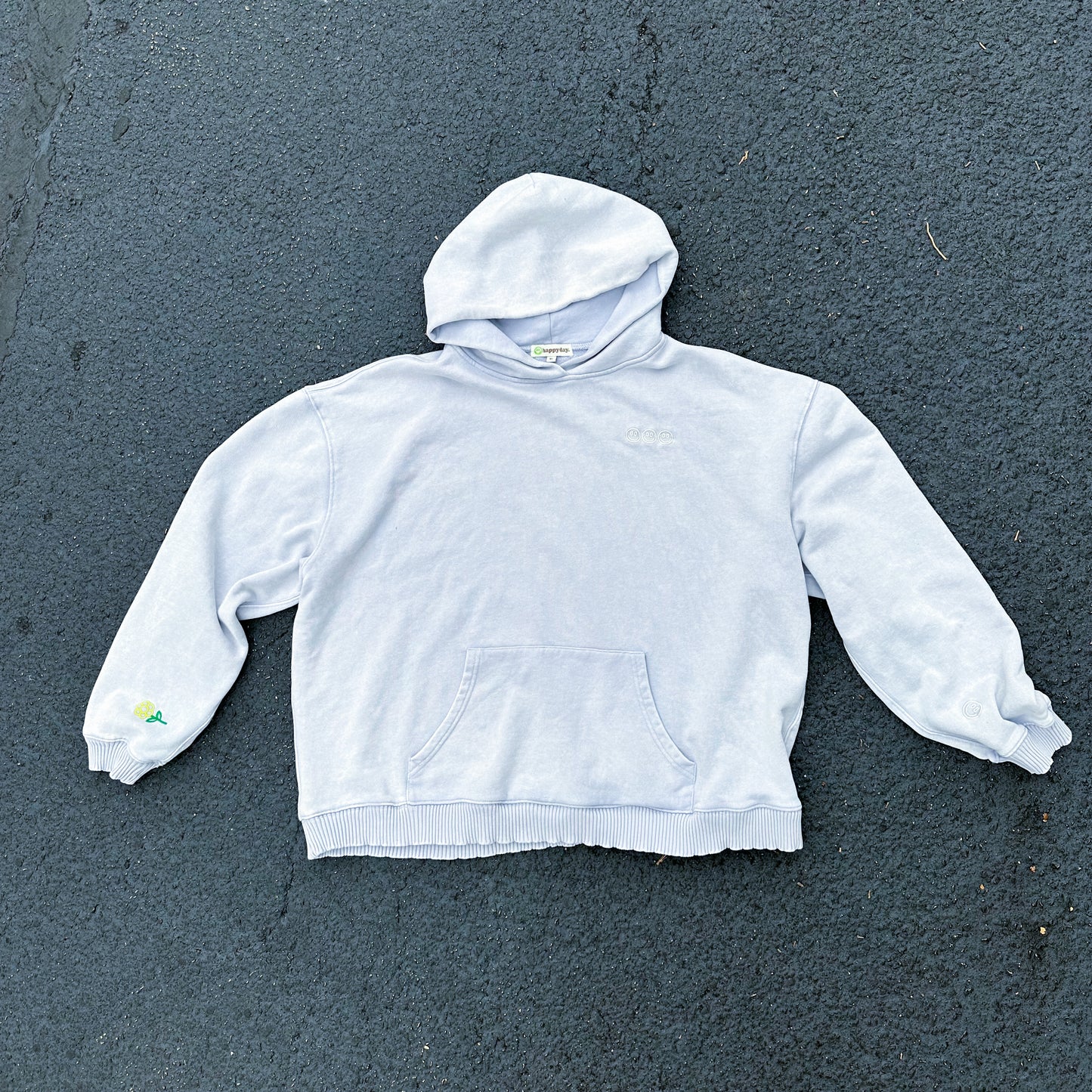 feather blue hoodie